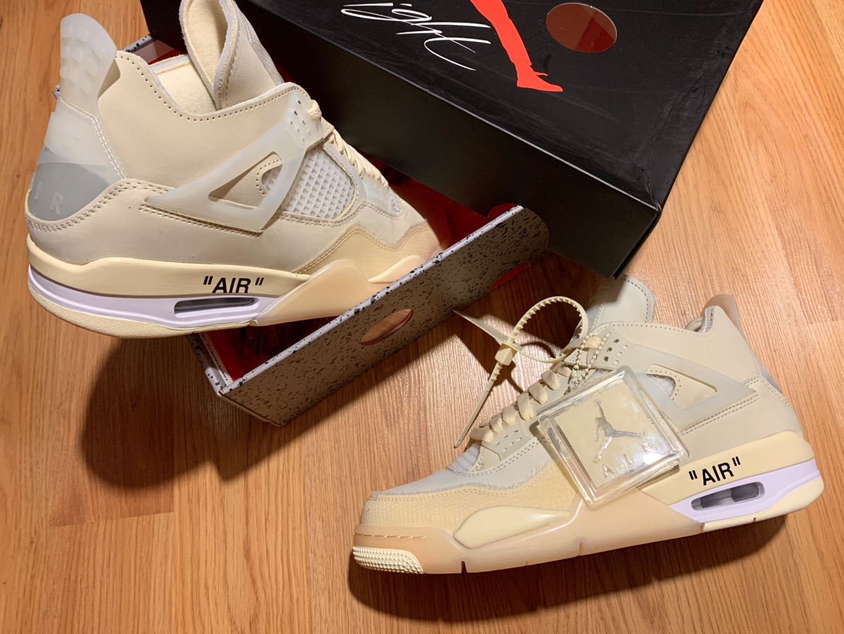 Jordan 4 Retro 'Off-White Sail' Women's - POIZON