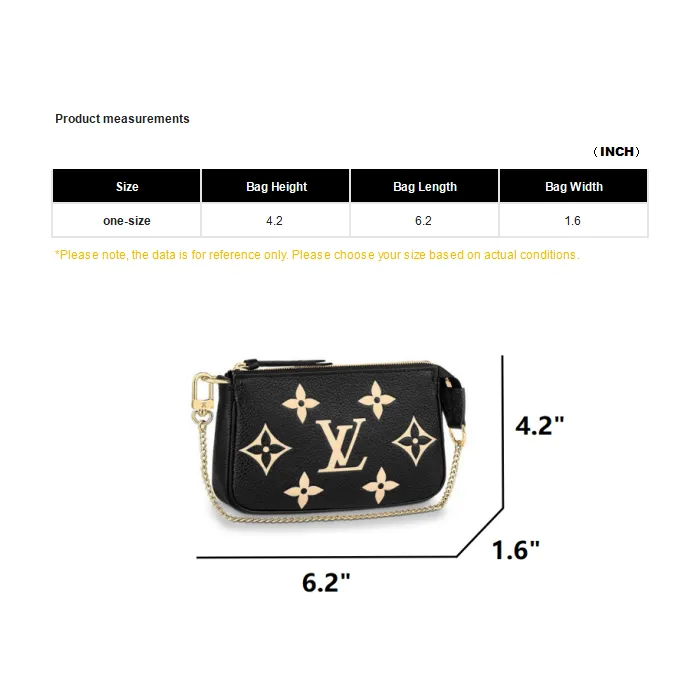 LOUIS VUITTON Pochette Mini Accessoires Black/Beige-8