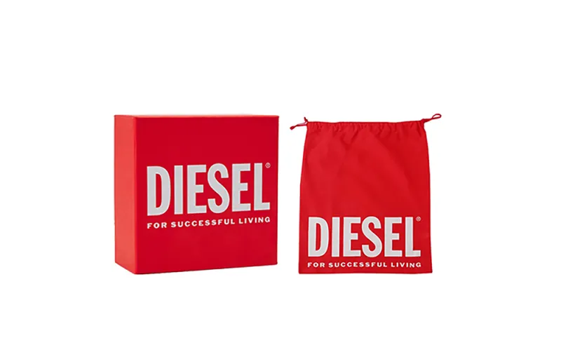 DIESEL 1DR-Iconic Nappa Leather Shoulder Bag Black-6
