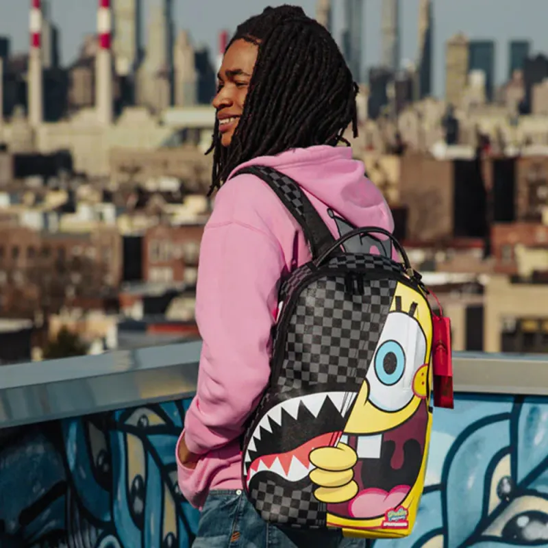 SPRAYGROUND SpongeBob, Collaboration PVC Backpack Regular Unisex Black-13