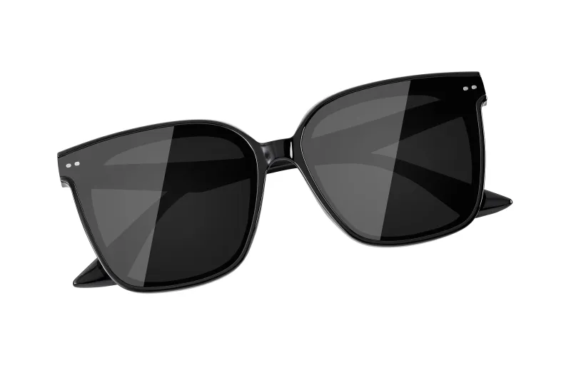 ENFANTIN Square Sunglasses Unisex Black-12