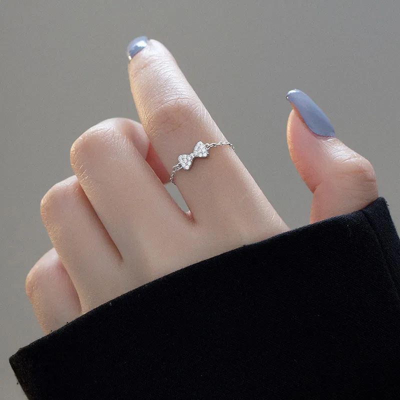 Floating Joy 925 Sterling Silver Zircon Rings Unisex-3