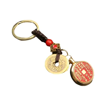 IOTS Niche Fashion Car Key Bag Pendant Charm Good Luck Unisex
