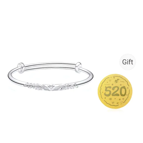 Bear Silversmith 999 Fine Silver Sterling Silver Bangle Women's