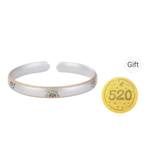Bear Silversmith 999 Fine Silver Sterling Silver Bangle Women's