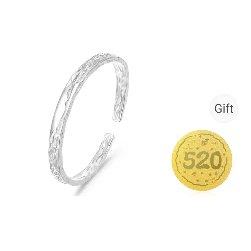 Bear Silversmith 999 Fine Silver Sterling Silver Bangle Women's