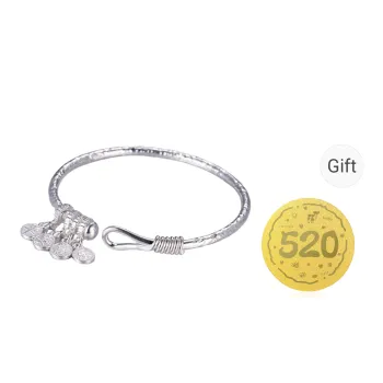 Bear Silversmith 999 Fine Silver Sterling Silver Bangle Women's