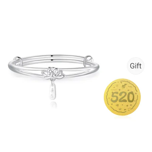Bear Silversmith 999 Fine Silver Sterling Silver Bangle Women's