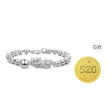Bear Silversmith Sterling Silver 990 Sterling Silver Bracelet Women's