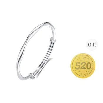 Bear Silversmith 999 Fine Silver Sterling Silver Bangle Women's
