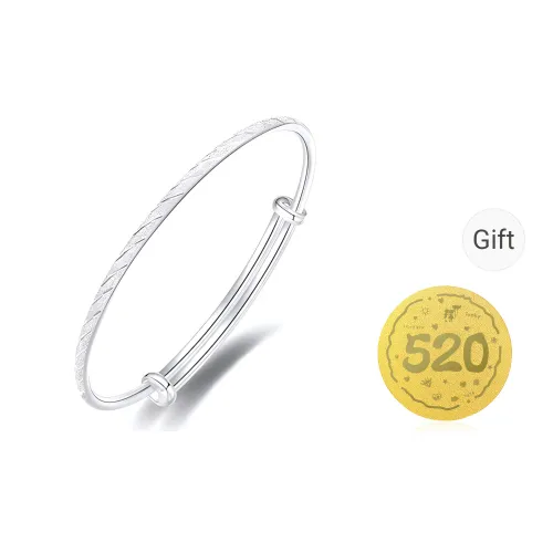 Bear Silversmith 999 Fine Silver Sterling Silver Bangle Women's