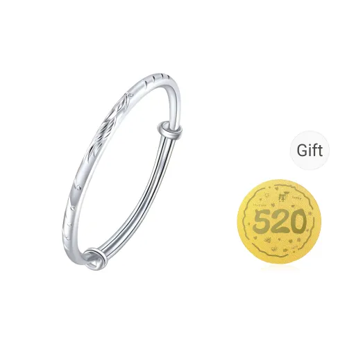 Bear Silversmith 999 Fine Silver Sterling Silver Bangle Women's