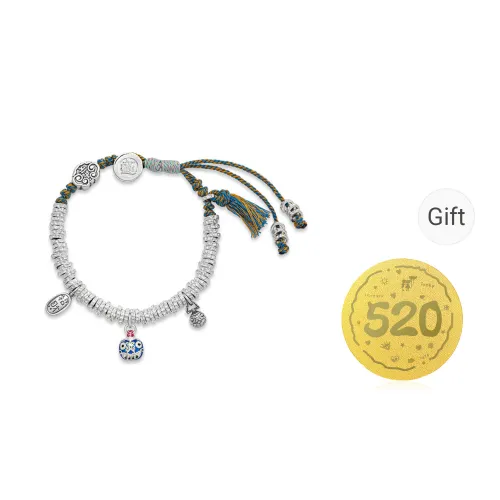 Bear Silversmith 999 Fine Silver Sterling Silver Bracelet Women's