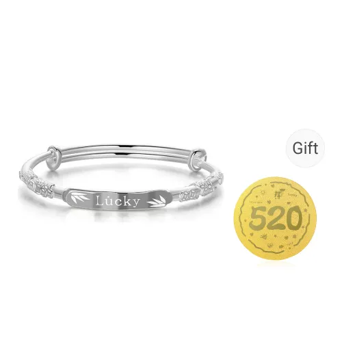 Bear Silversmith 999 Fine Silver Sterling Silver Bangle Women's