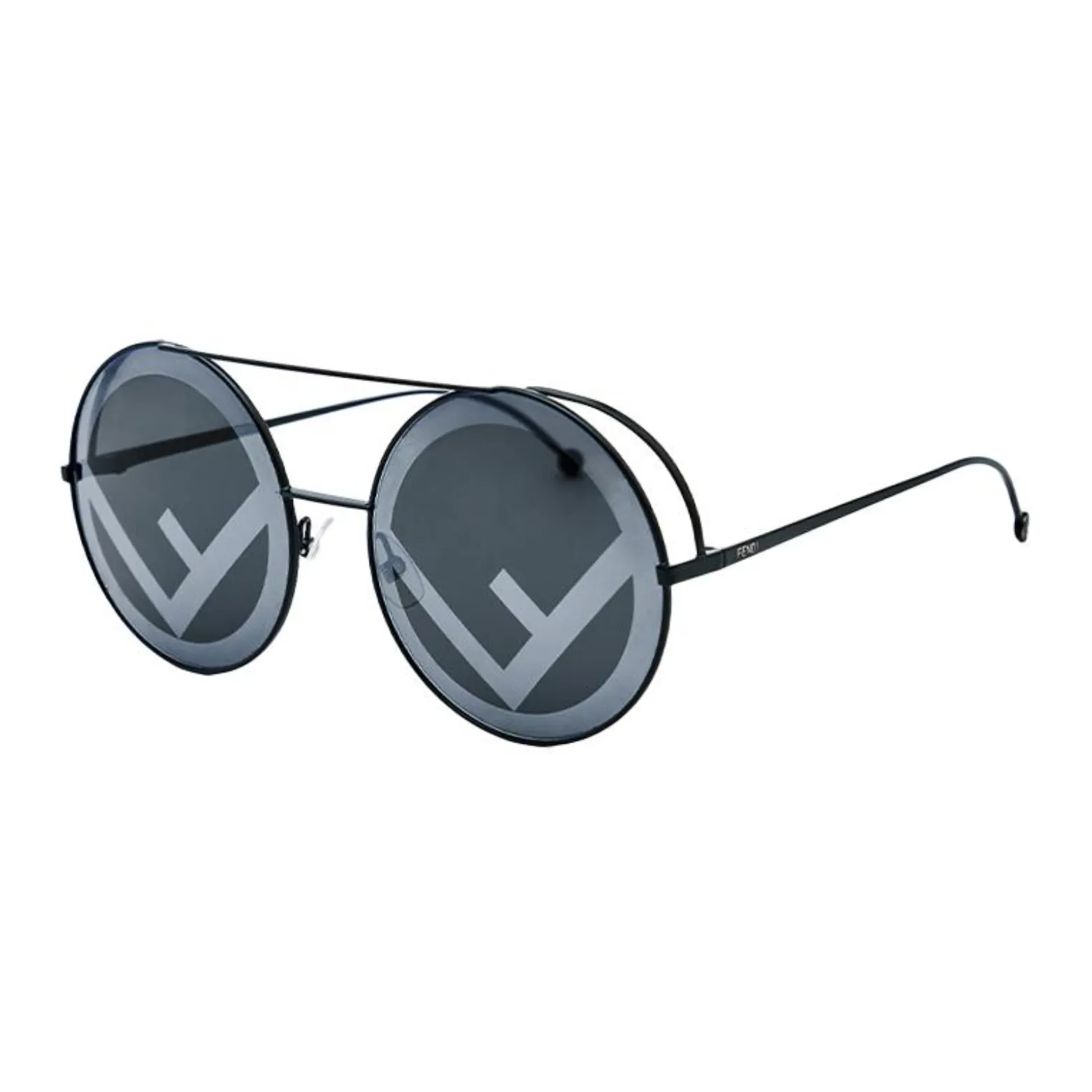 FENDI Metal Round Sunglasses Unisex