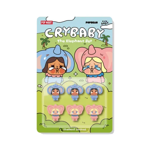 POP MART Cry Малыш Кукла Da Xia MENG Li Прозрачный Слепой Бокс на Карточке 3,5см