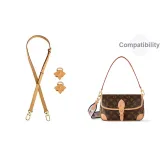 [Трубы Набор из 2 частей] Пчелиный воск Плечевой ремень + Износостойкая пряжка (Цветочный дизайн Дизайн)