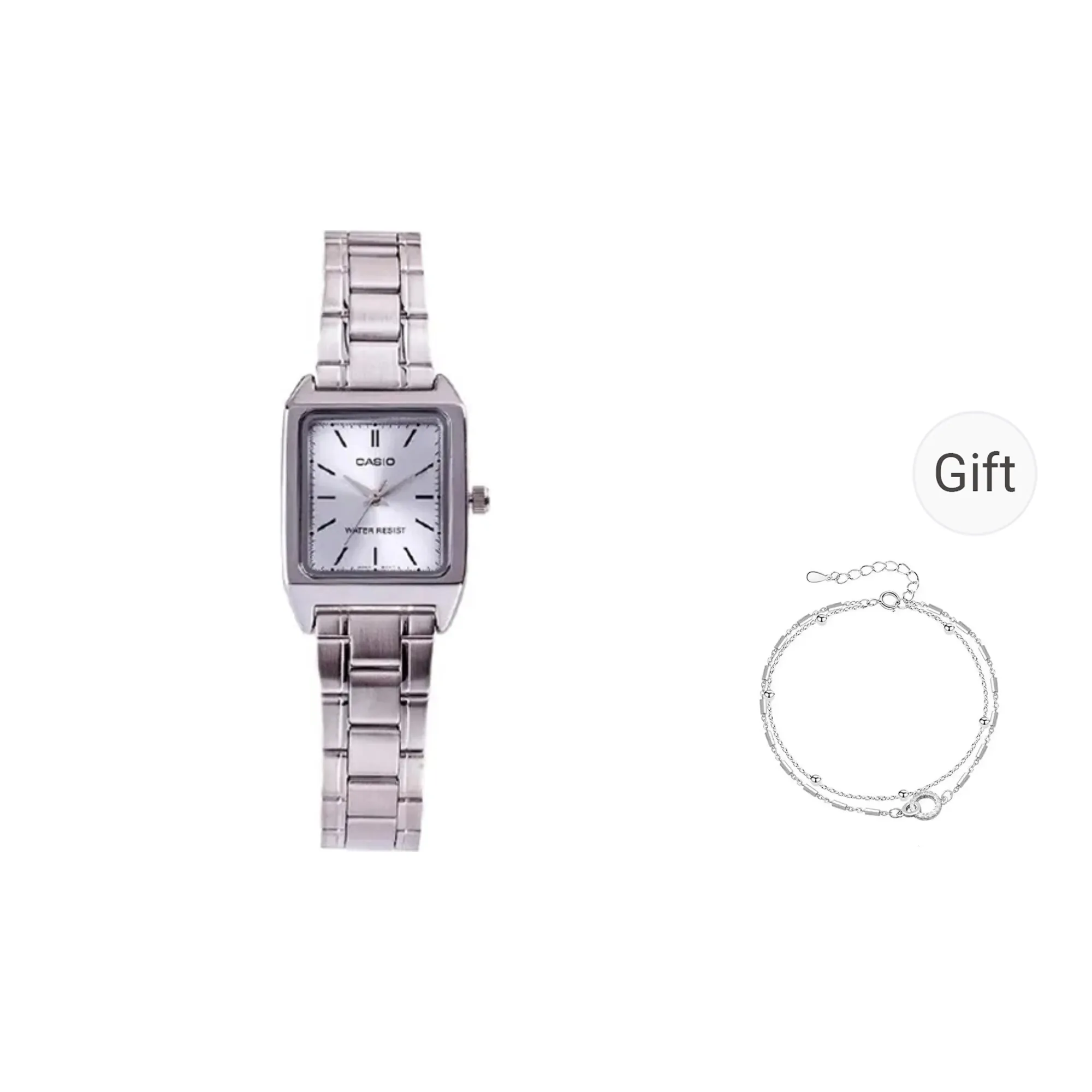 CASIO Кварцевый механизм Часы Женские Синий циферблат