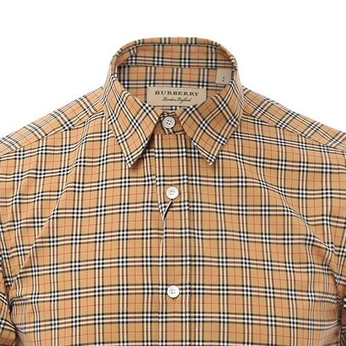 Burberry Edward Short Sleeve Check Shirt Archive Beige POIZON