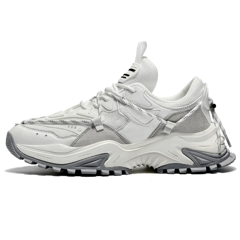 Masongarments Shark Tooth Series Running Shoes Unisex Low Top Black/Gray/White/Beige/Galaxy Gray-24
