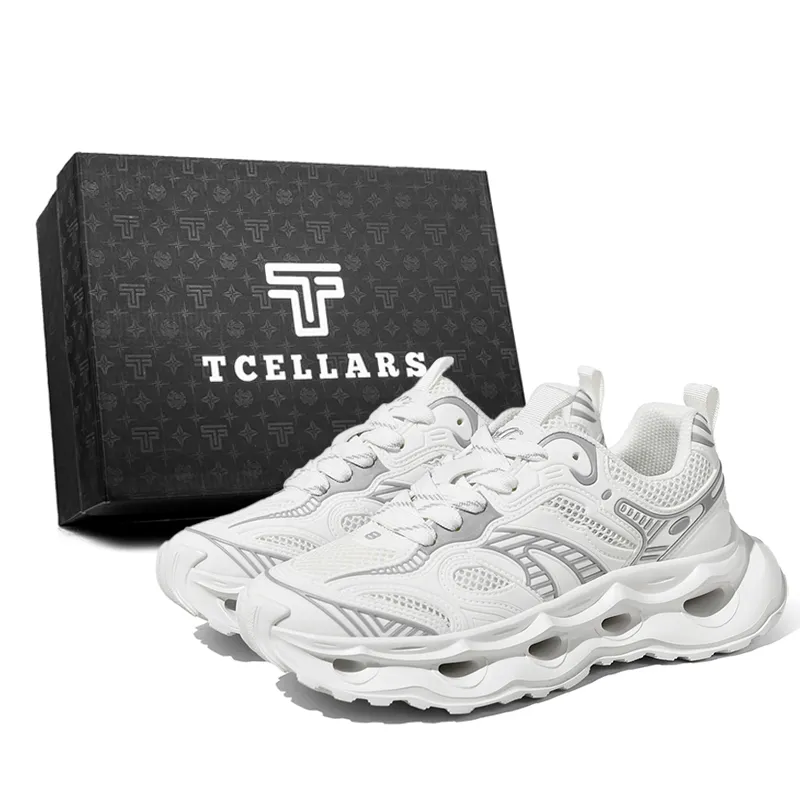 TCELLARS Abrasion Resistant Support Lightweight Height Increasing Low Top Running Shoes Unisex Exclusive Box-1