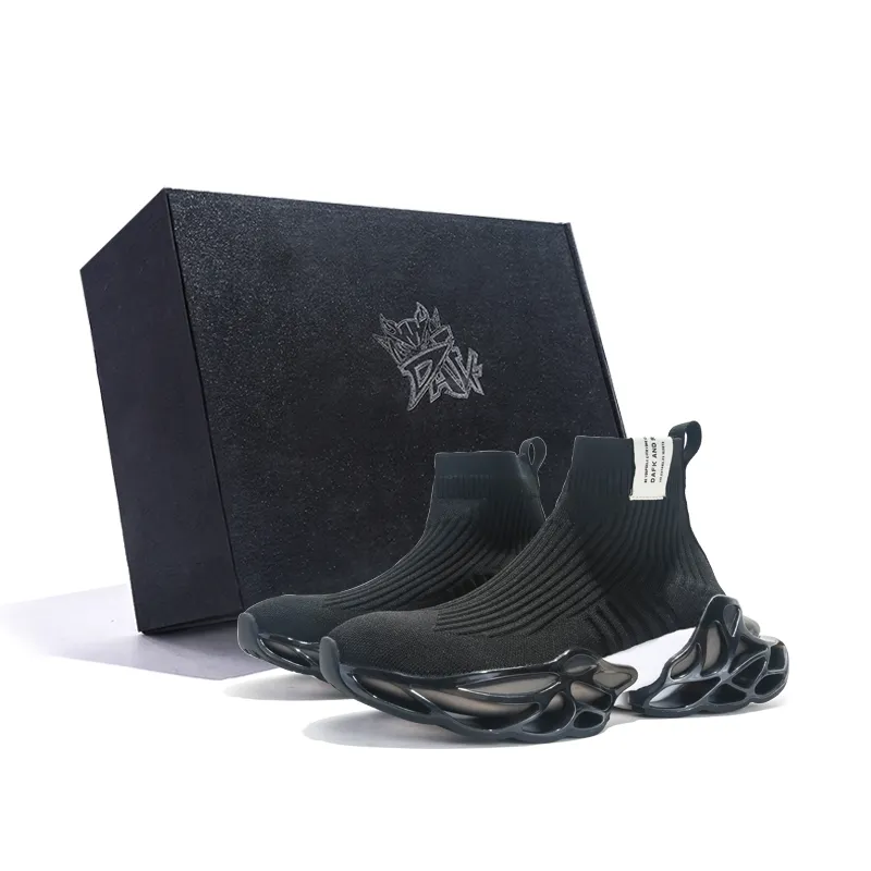 DAFK Cushioning, Abrasion Resistant, Breathable, Height Increasing High Top Running Shoes Men's-1