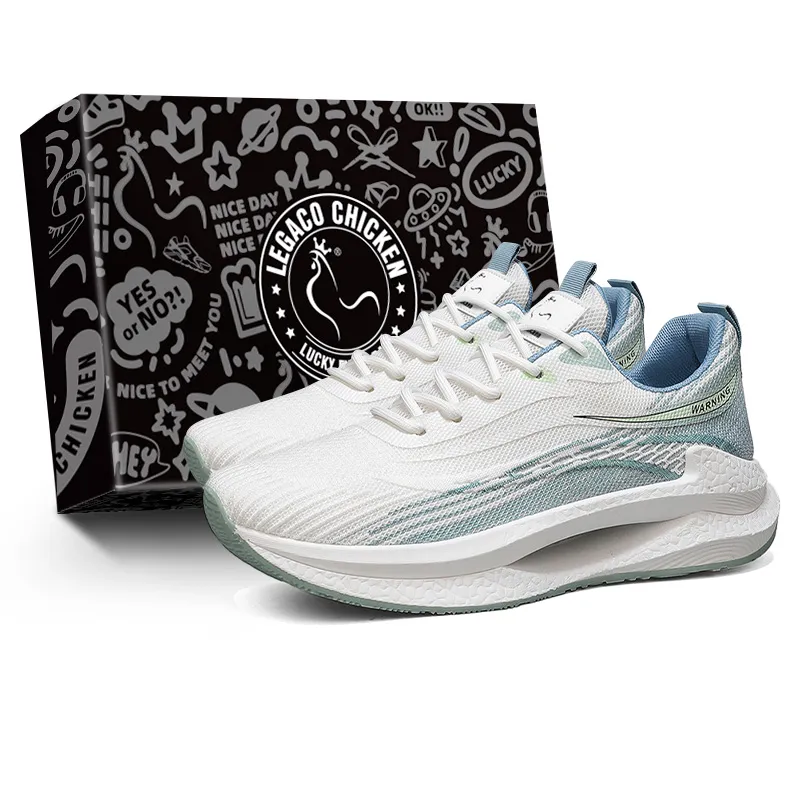 Legaco Chicken Shock Absorbers Slip Resistant, Abrasion Resistant, Lightweight Low Top Sprint Running Shoes Men's-1