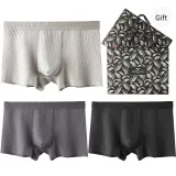3 Pack Box Included (Night Black+Carbon Gray+Light Gray) High-Rebound Long Staple Cotton/3A Antibacterial/Stretch Belt