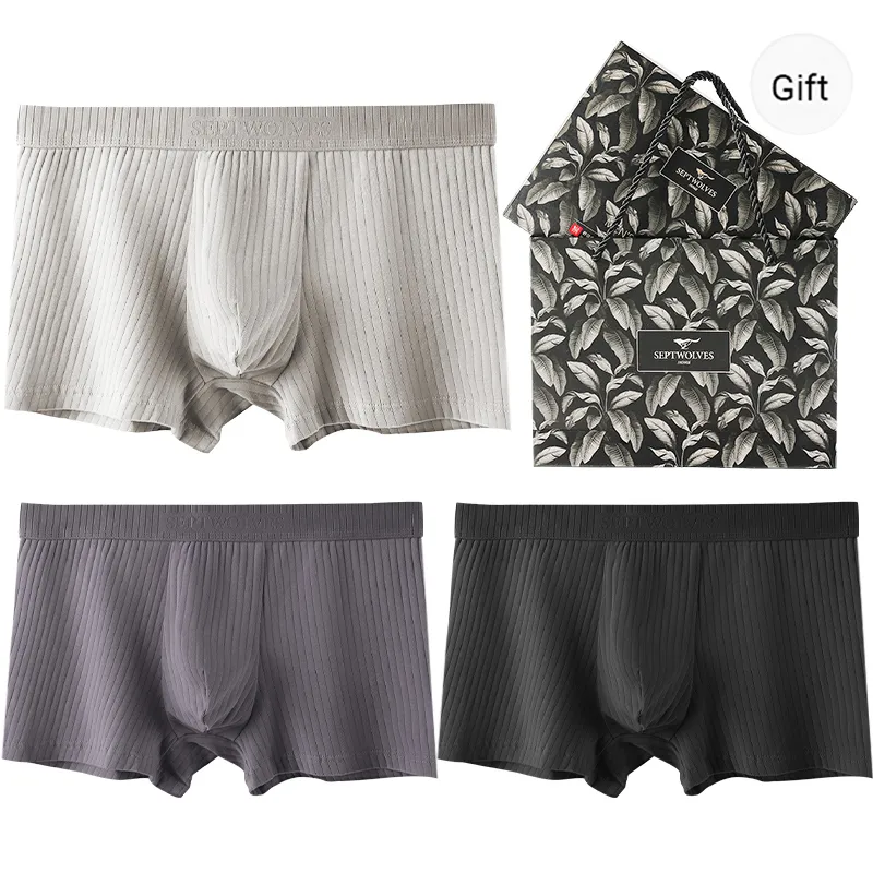 SEPTWOLVES Underwear Gift Box Men's 3 Pack+Shopping Bag-0