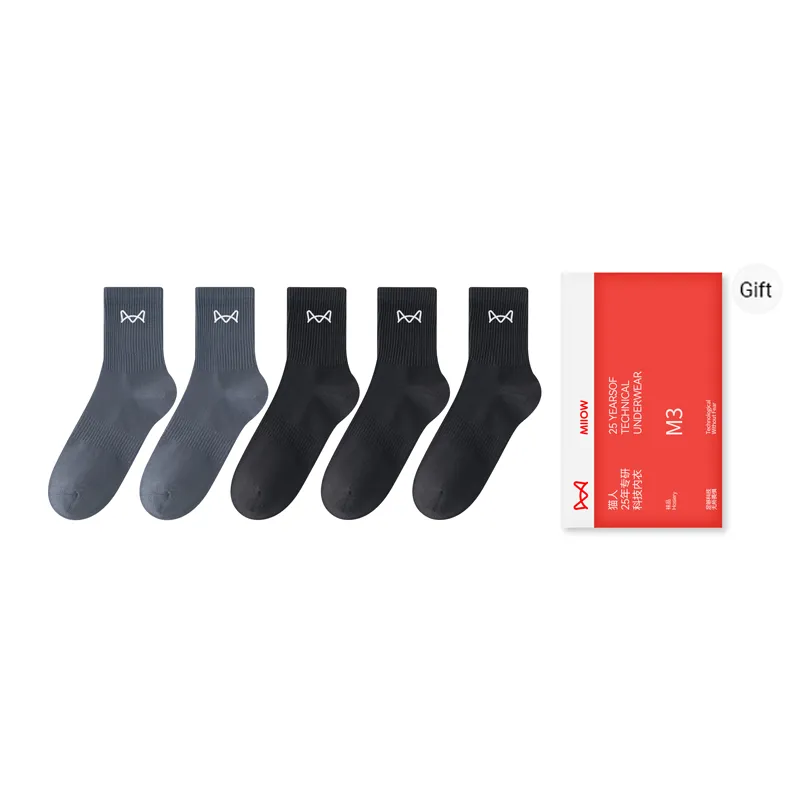 MIIOW Mid Calf Socks Men's Combo Set-8