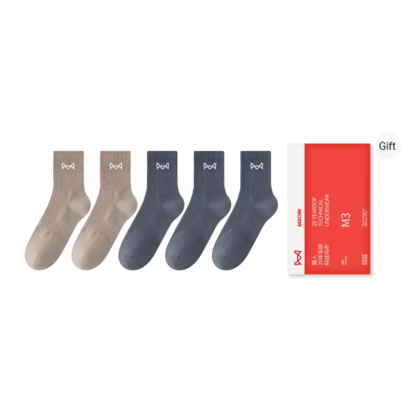 MIIOW Mid Calf Socks Men's Combo Set-12