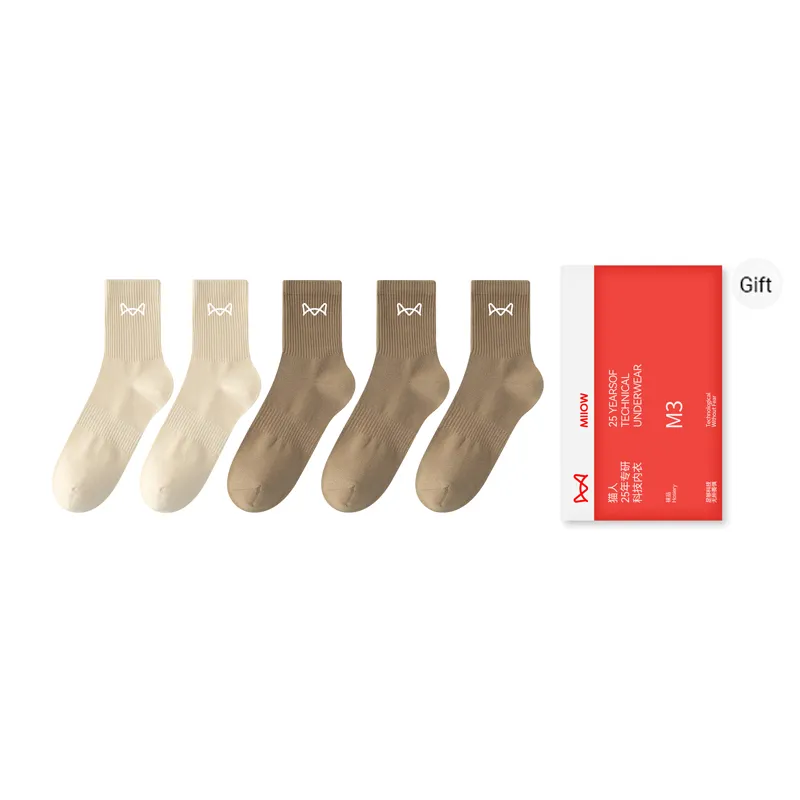 MIIOW Mid Calf Socks Men's Combo Set-10