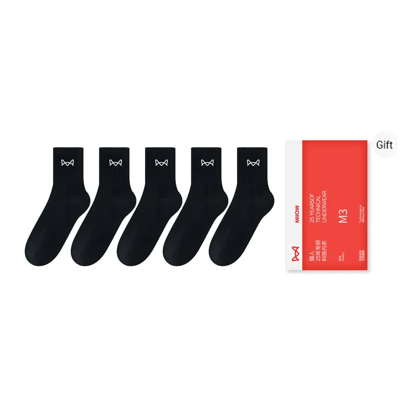 MIIOW Mid Calf Socks Men's Combo Set-11