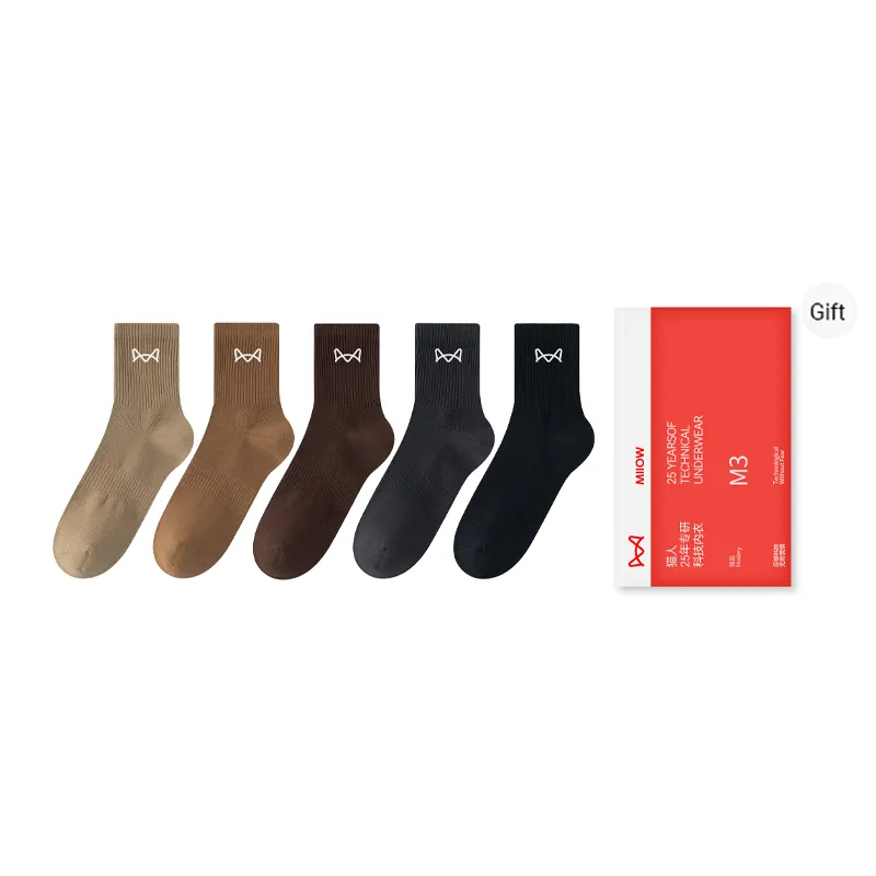MIIOW Mid Calf Socks Men's Combo Set-13