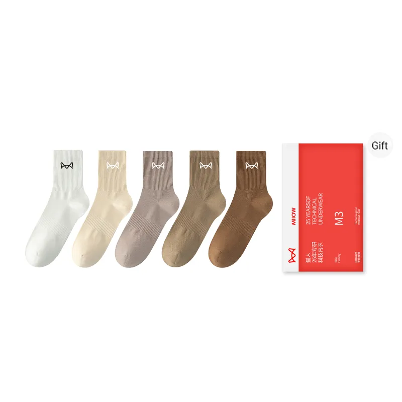MIIOW Mid Calf Socks Men's Combo Set-6