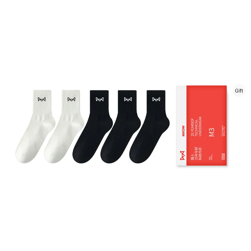 MIIOW Mid Calf Socks Men's Combo Set-3