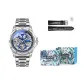 Silver Case Blue Dial Silver Steel Band