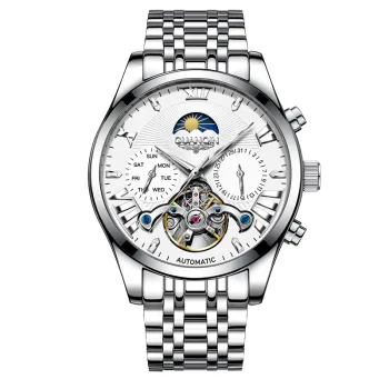 GUANQIN Ruidong Collection Automatic Mechanical Movement Steel Strap Watch Men's Watches White Dial