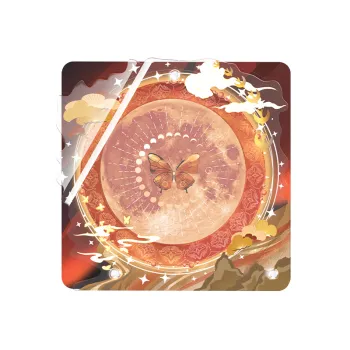 LIGHT YOUR BRICKS Traditional Chinese Style Elegant Design Badge Brick Acrylic Badge Decoration Frame Model Accessories