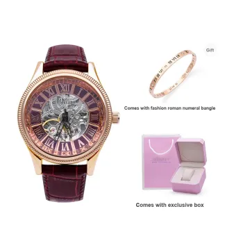 Melissa Mechanical Movement Watch Women's Watch Red Watch Dial