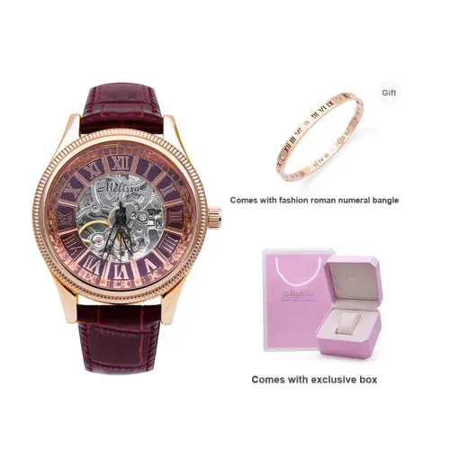 Melissa Mechanical Movement Watch Women's Watch Red Watch Dial