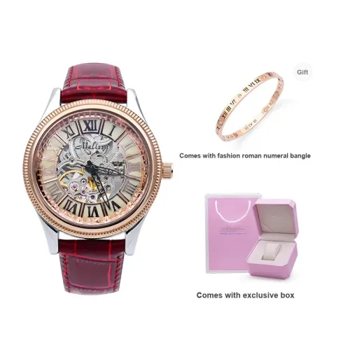 Melissa Automatic Mechanical Movement Watch Women's Watch Cut Out Dial