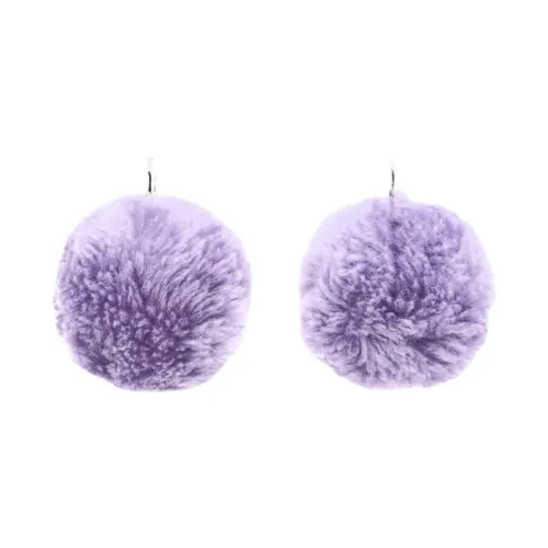 MARNI Овечья шерсть Brass Earrings Женские Фиолетовый