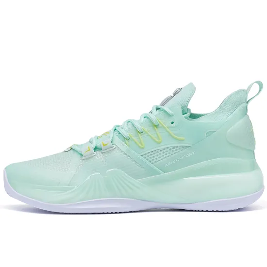 XTEP Jeremy Lin 2 Basketball Shoes Men High-Top Foam Green/New Metallic Silver
