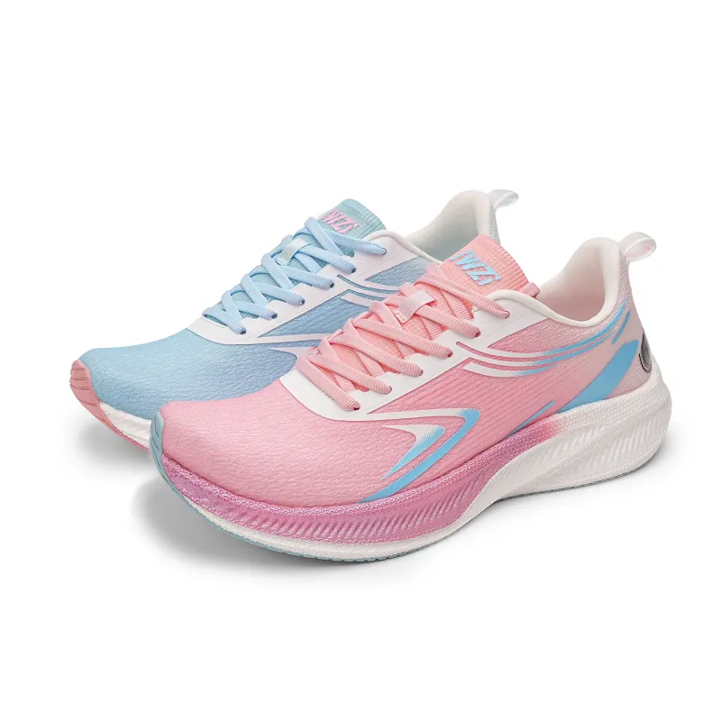 IWZI Running Shoes With High Visual Appeal Unisex Blue Pink Mismatched Color-2