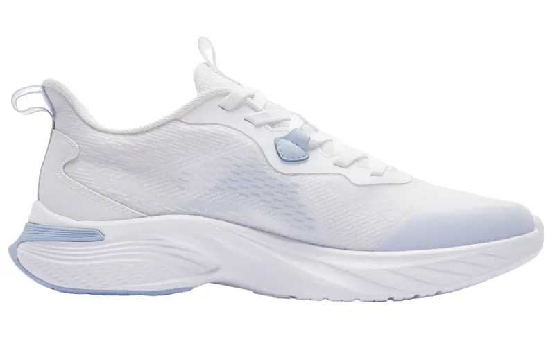 QIAODAN Slip Resistant, Abrasion Resistant, Lightweight Low Top Running Shoes Men's White Blue Black-1