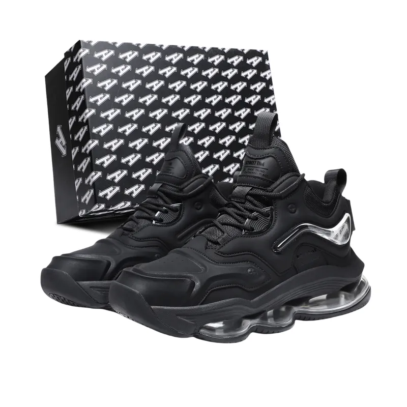 N·HOT Slip-Resistant Height Increasing Mid-Top Air Cushion Casual Running Shoes Men's-6