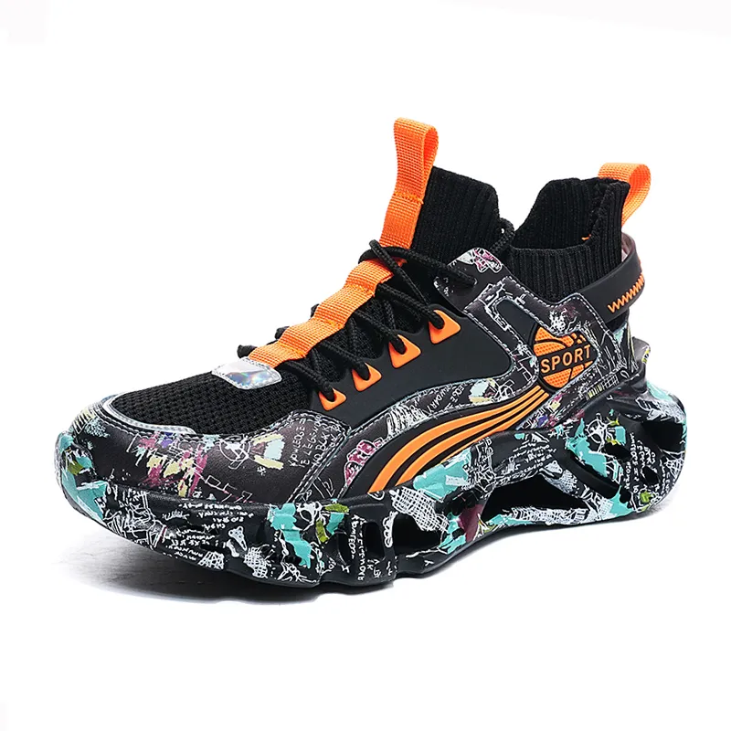 MABEL&CO Cushioning Rebound Height Increasing Wear-Resistant Lightweight Slip-Resistant Low-Top Running Shoes Unisex-4