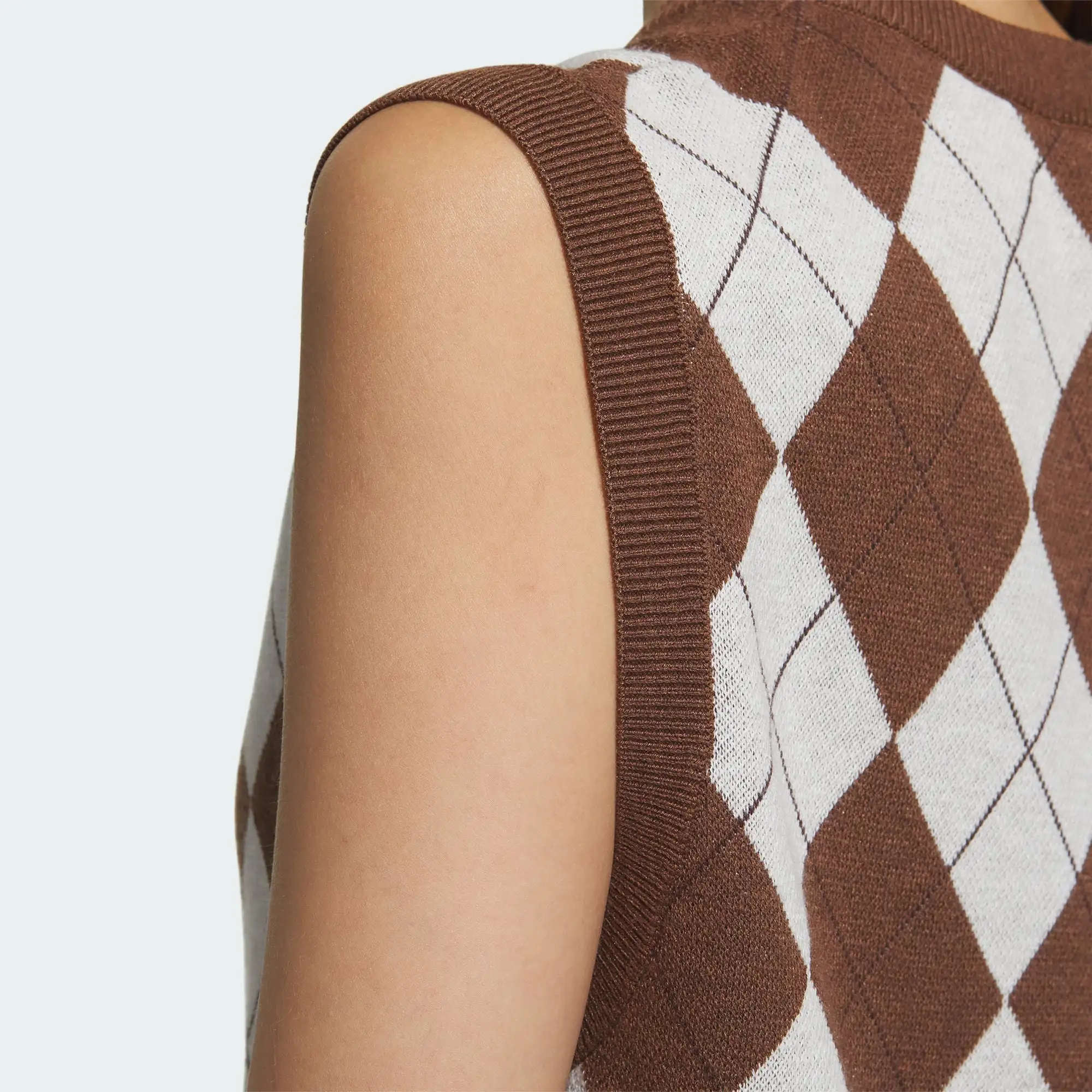 Adidas Originals Sleeveless Sports Shirts Women's Brown/White
