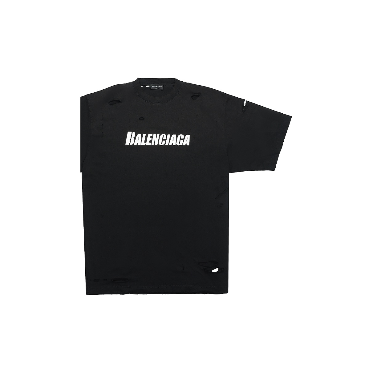 トップス balenciaga destroyed Flatground t-shirt Balenciaga Destroyed Flatground T-shirt in Blue for Men | Lyst